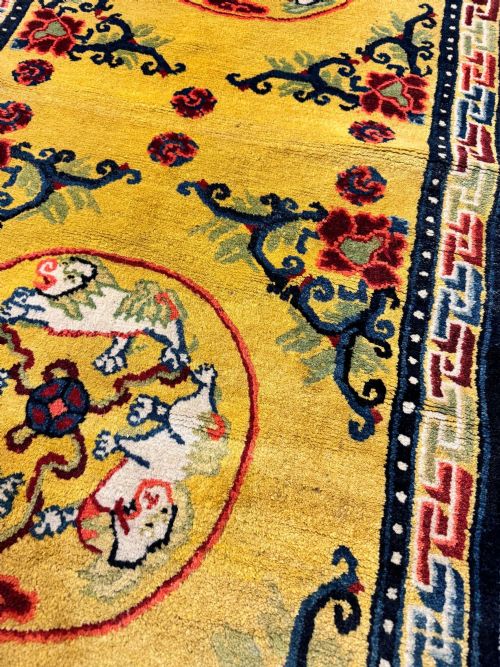 ANTIQUE CHINESE NINGXIA RUG 168M X 076M - ADDITIONAL PHOTO 10