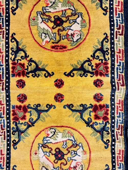 ANTIQUE CHINESE NINGXIA RUG 168M X 076M - ADDITIONAL PHOTO 11
