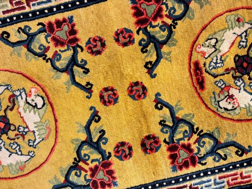 ANTIQUE CHINESE NINGXIA RUG 150M X 076M - ADDITIONAL PHOTO 10