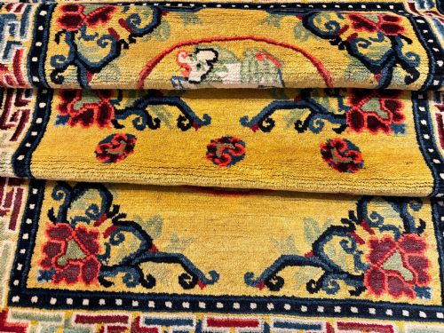 ANTIQUE CHINESE NINGXIA RUG 150M X 076M - ADDITIONAL PHOTO 15