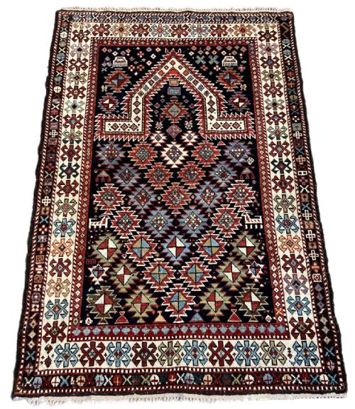 ANTIQUE CAUCASIAN PRAYER RUG 151M X 103M - ADDITIONAL PHOTO 1
