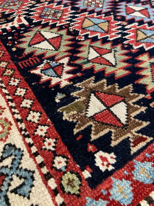ANTIQUE CAUCASIAN PRAYER RUG 151M X 103M - ADDITIONAL PHOTO 8