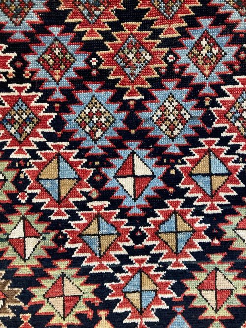 ANTIQUE CAUCASIAN PRAYER RUG 151M X 103M - ADDITIONAL PHOTO 11