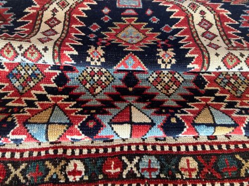 ANTIQUE CAUCASIAN PRAYER RUG 151M X 103M - ADDITIONAL PHOTO 14