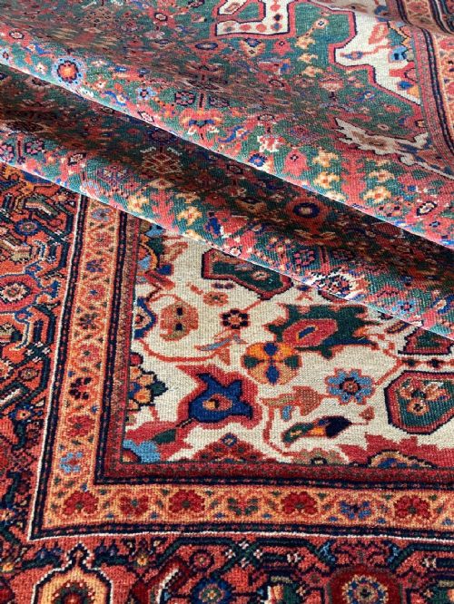 ANTIQUE MAHAL RUG 208M X 132M - ADDITIONAL PHOTO 14