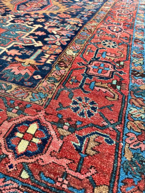 ANTIQUE KARAJA RUG 182M X 142M - ADDITIONAL PHOTO 8