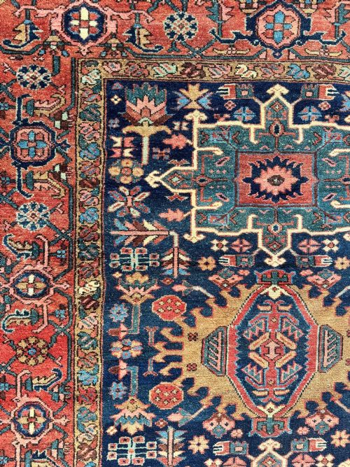 ANTIQUE KARAJA RUG 182M X 142M - ADDITIONAL PHOTO 11