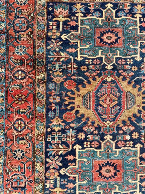ANTIQUE KARAJA RUG 182M X 142M - ADDITIONAL PHOTO 12