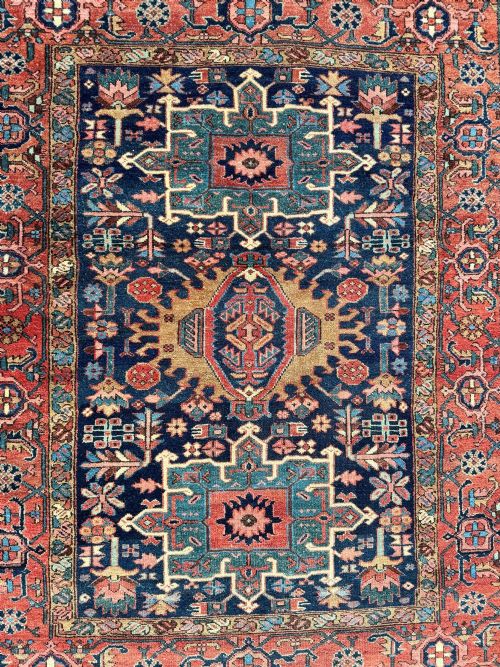 ANTIQUE KARAJA RUG 182M X 142M - ADDITIONAL PHOTO 13