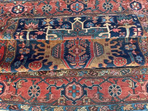 ANTIQUE KARAJA RUG 182M X 142M - ADDITIONAL PHOTO 15