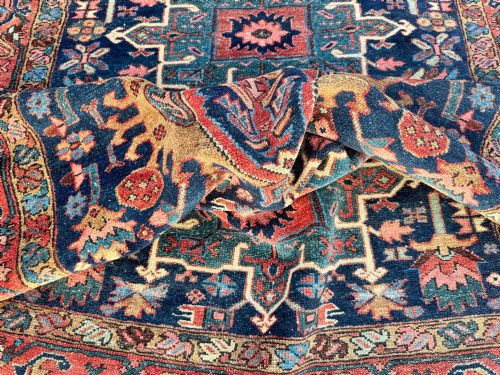 ANTIQUE KARAJA RUG 182M X 142M - ADDITIONAL PHOTO 16