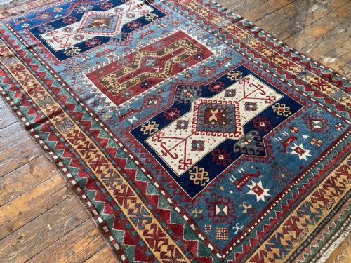 ANTIQUE CAUCASIAN KAZAK RUG 243M X 162M - ADDITIONAL PHOTO 2