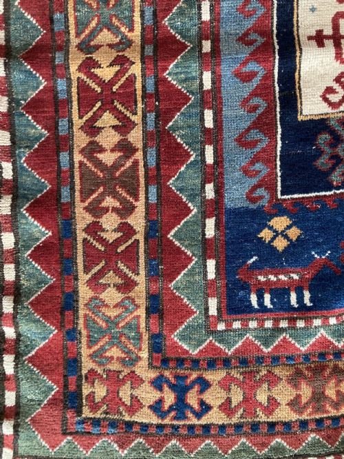 ANTIQUE CAUCASIAN KAZAK RUG 243M X 162M - ADDITIONAL PHOTO 3