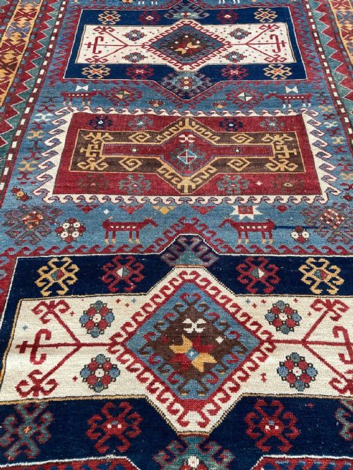 ANTIQUE CAUCASIAN KAZAK RUG 243M X 162M - ADDITIONAL PHOTO 5