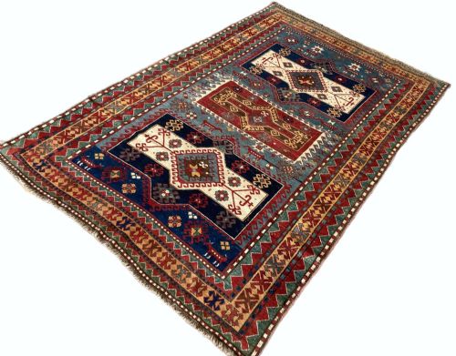 ANTIQUE CAUCASIAN KAZAK RUG 243M X 162M - ADDITIONAL PHOTO 6