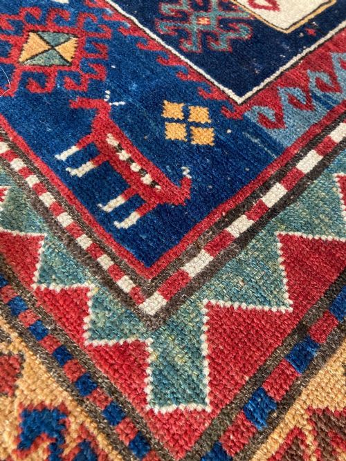 ANTIQUE CAUCASIAN KAZAK RUG 243M X 162M - ADDITIONAL PHOTO 8