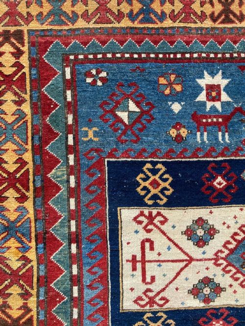 ANTIQUE CAUCASIAN KAZAK RUG 243M X 162M - ADDITIONAL PHOTO 9