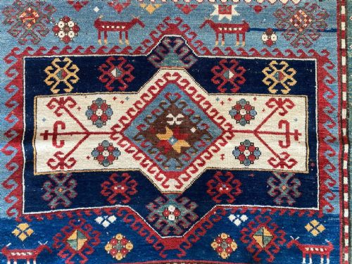 ANTIQUE CAUCASIAN KAZAK RUG 243M X 162M - ADDITIONAL PHOTO 11