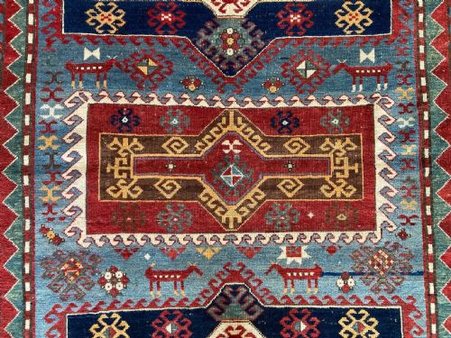 ANTIQUE CAUCASIAN KAZAK RUG 243M X 162M - ADDITIONAL PHOTO 12