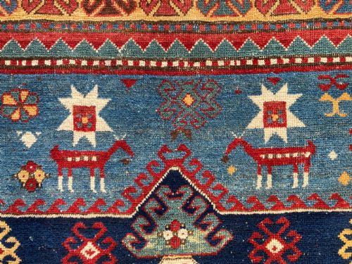 ANTIQUE CAUCASIAN KAZAK RUG 243M X 162M - ADDITIONAL PHOTO 13