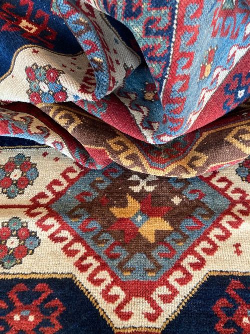 ANTIQUE CAUCASIAN KAZAK RUG 243M X 162M - ADDITIONAL PHOTO 15