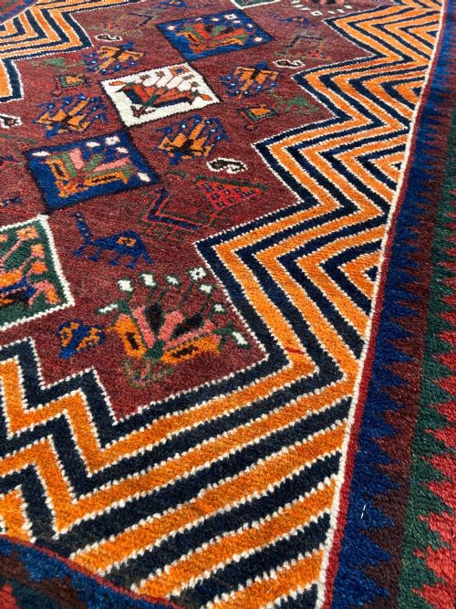 ANTIQUE GABBEH RUG 158M X 108M - ADDITIONAL PHOTO 7