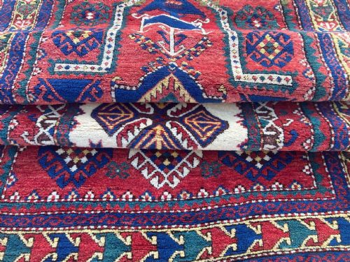 ANTIQUE CAUCASIAN FACHRALO KAZAK PRAYER RUG 248M X 130M - ADDITIONAL PHOTO 15