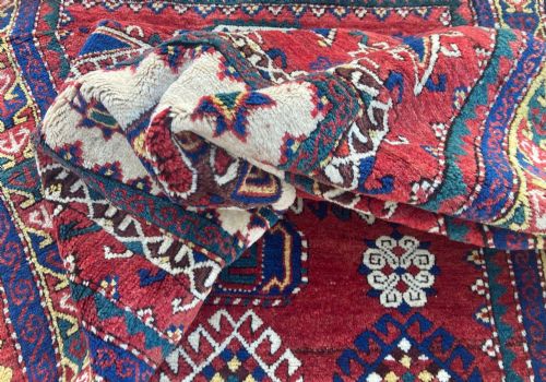 ANTIQUE CAUCASIAN FACHRALO KAZAK PRAYER RUG 248M X 130M - ADDITIONAL PHOTO 16