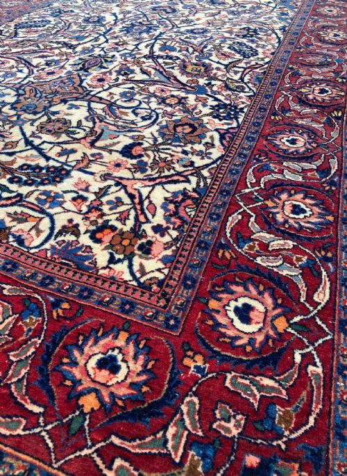ANTIQUE KASHAN RUG 212M X 131M - ADDITIONAL PHOTO 7