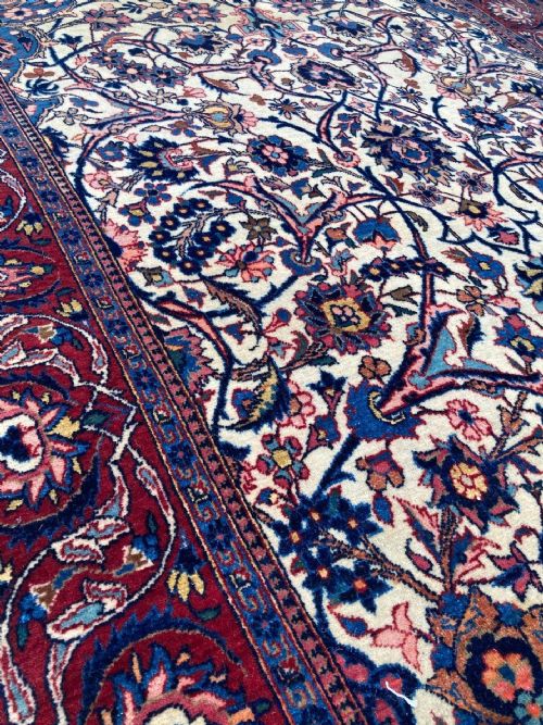 ANTIQUE KASHAN RUG 212M X 131M - ADDITIONAL PHOTO 13