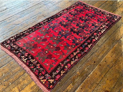 ANTIQUE CAUCASIAN KARABAGH RUG 240M X 137M - ADDITIONAL PHOTO 4