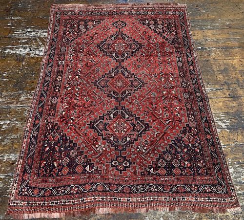 ANTIQUE QASHQAI CARPET 335M X 235M - ADDITIONAL PHOTO 3