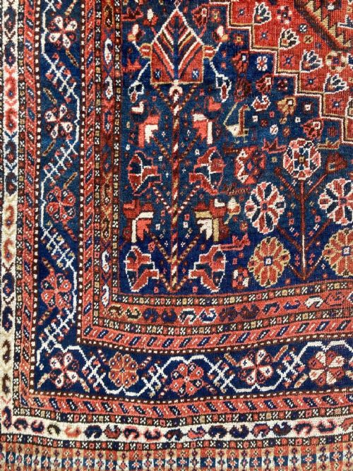ANTIQUE QASHQAI CARPET 335M X 235M - ADDITIONAL PHOTO 6