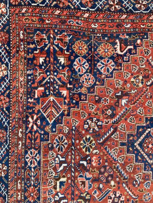 ANTIQUE QASHQAI CARPET 335M X 235M - ADDITIONAL PHOTO 11