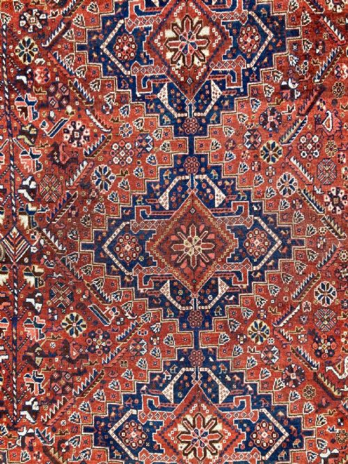 ANTIQUE QASHQAI CARPET 335M X 235M - ADDITIONAL PHOTO 13