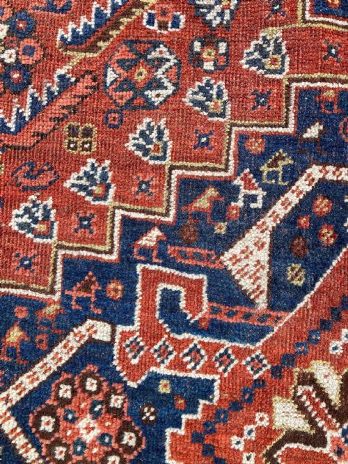 ANTIQUE QASHQAI CARPET 335M X 235M - ADDITIONAL PHOTO 15