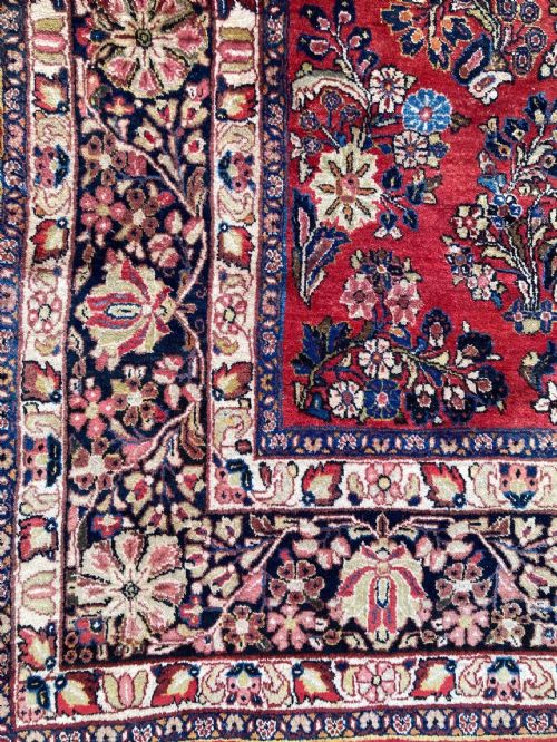 ANTIQUE SAROUK CARPET 307M X 245M - ADDITIONAL PHOTO 6