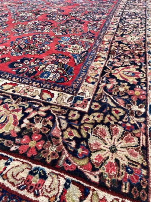 ANTIQUE SAROUK CARPET 307M X 245M - ADDITIONAL PHOTO 8