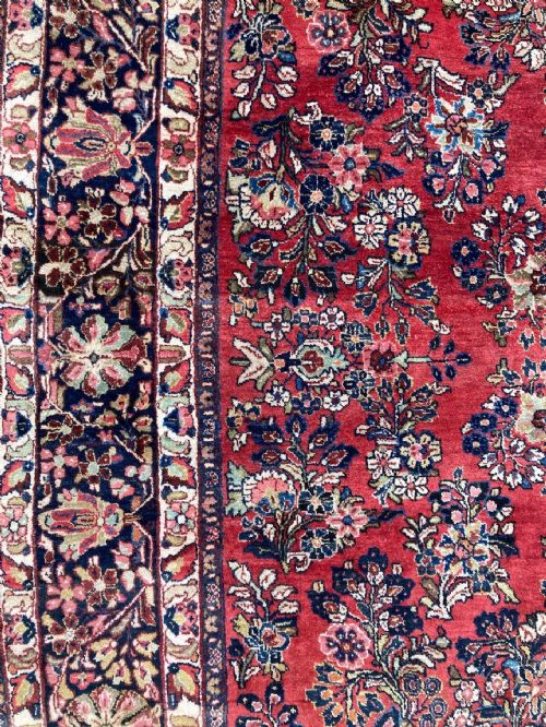 ANTIQUE SAROUK CARPET 307M X 245M - ADDITIONAL PHOTO 12