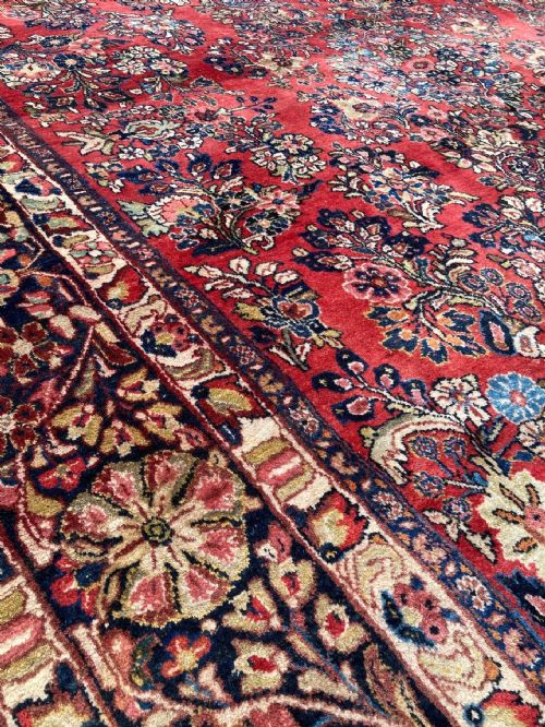 ANTIQUE SAROUK CARPET 307M X 245M - ADDITIONAL PHOTO 14