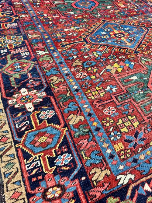 ANTIQUE HERIZ RUG 181M X 144M - ADDITIONAL PHOTO 14