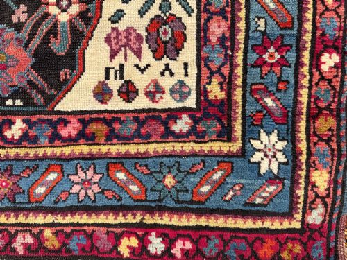 ANTIQUE CAUCASIAN KARABAGH RUG 147M X 101M - ADDITIONAL PHOTO 6