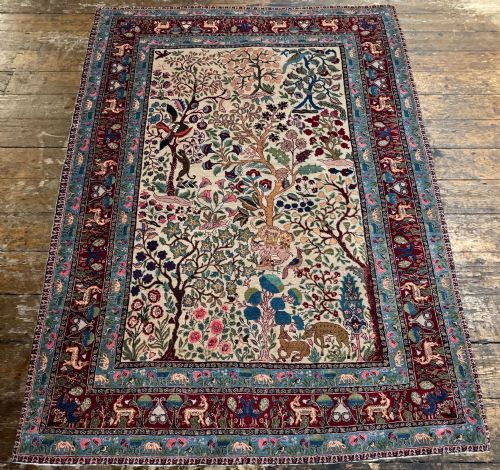 ANTIQUE TABRIZ RUG 200M X 148M - ADDITIONAL PHOTO 3