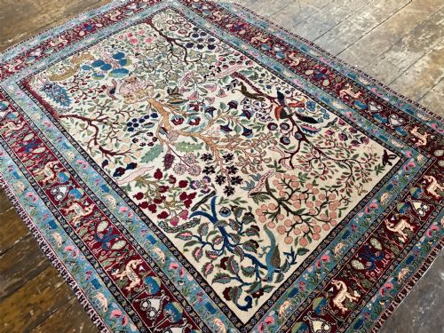 ANTIQUE TABRIZ RUG 200M X 148M - ADDITIONAL PHOTO 5