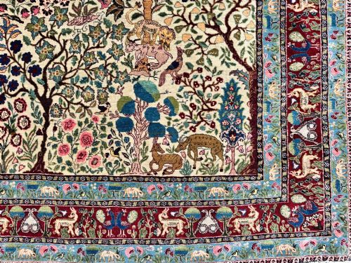 ANTIQUE TABRIZ RUG 200M X 148M - ADDITIONAL PHOTO 6