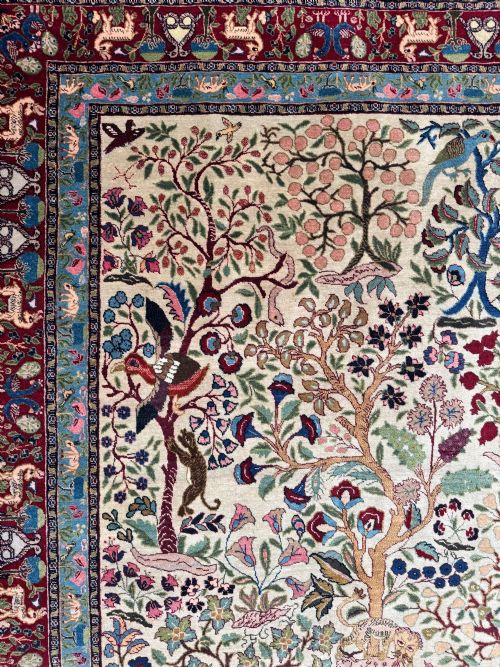 ANTIQUE TABRIZ RUG 200M X 148M - ADDITIONAL PHOTO 11