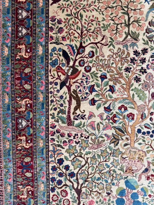 ANTIQUE TABRIZ RUG 200M X 148M - ADDITIONAL PHOTO 12