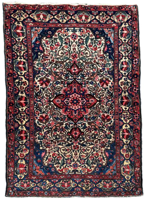 Antique Bakhtiar Rug 2.13m X 1.36m