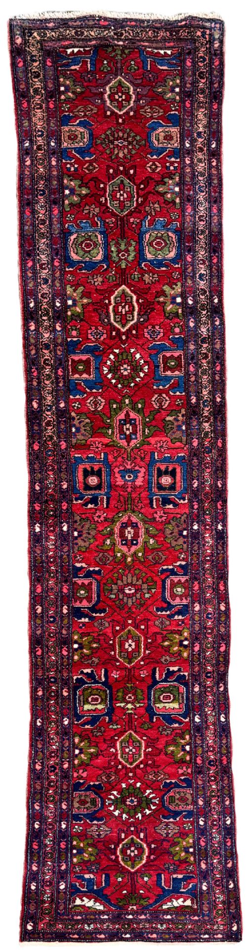 Antique Hamadan Runner 4.04m X 0.84m