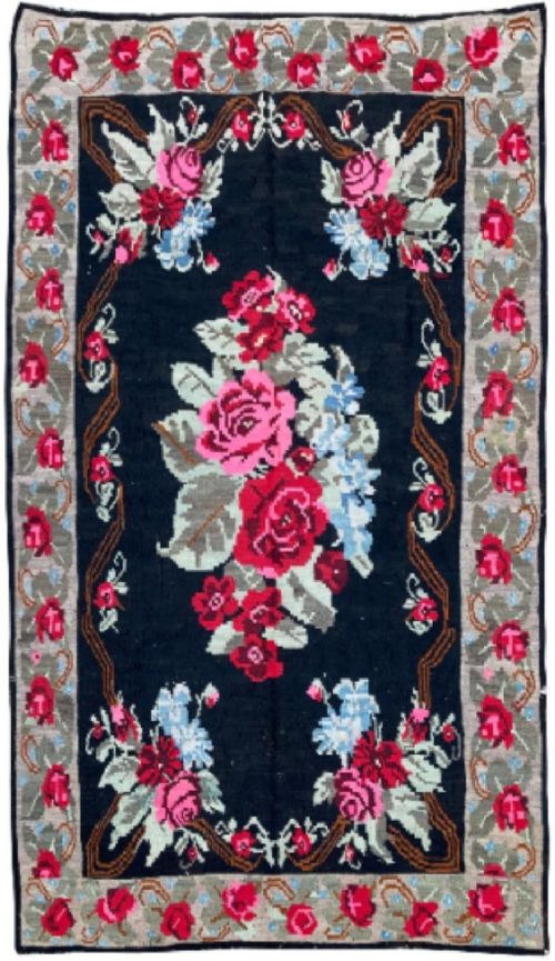 Vintage Caucasian Karabagh Kilim 2.77m x 1.49m